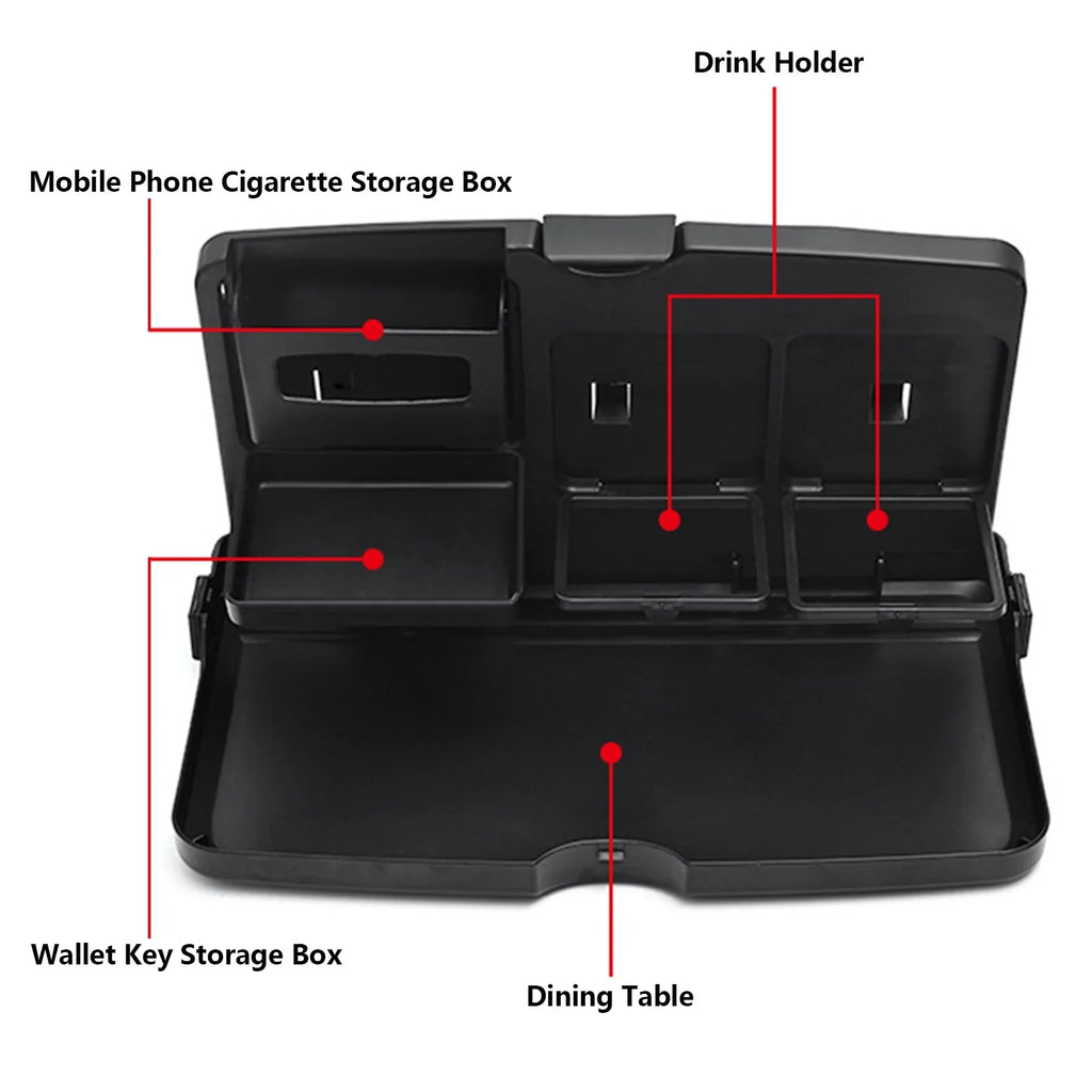 Work Food Tray Back Food Portable Organizer And Auto Drink Backseat Table Car Table Seat Dining Car And Car Table Tray Foldable