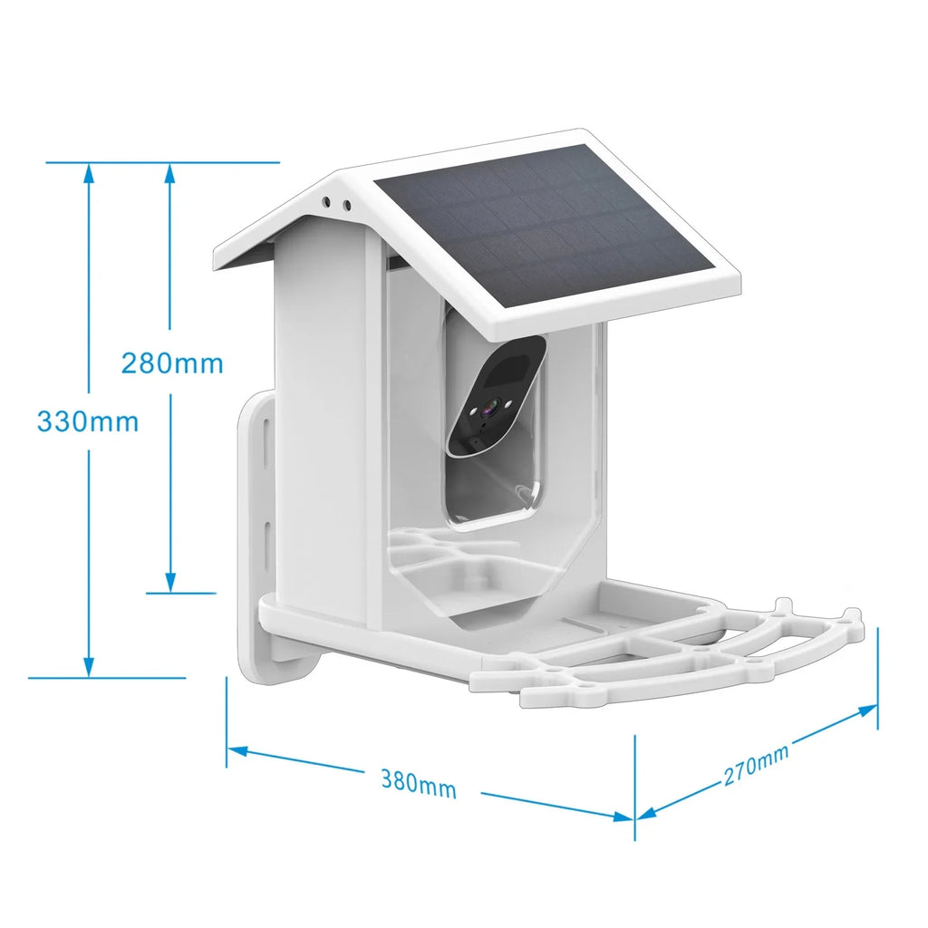 Solar Aibecy for Birds and Vision Low 1080P Camera Wildlife Bird Waterproof IP66 Night Camera
