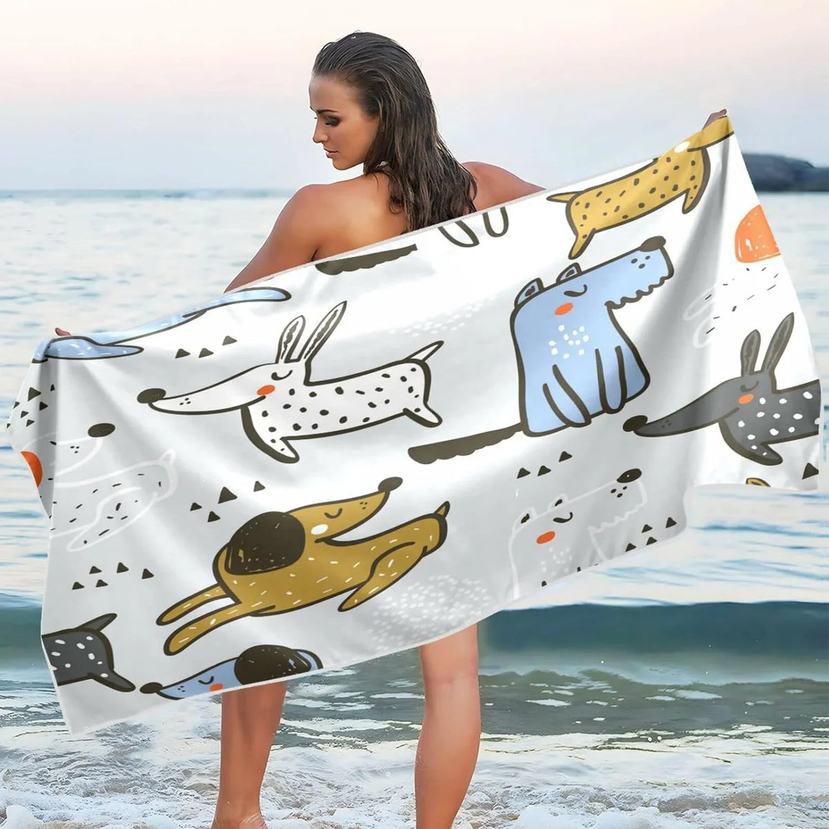 Towels for Compact Scandinavian Swimming Trendy Oversized Super Towel Quick Lightweight Dry Holiday（26） - Bestwell Beach Travel - Camping Towel Absorbent Dogs