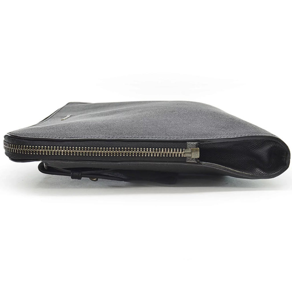 Burberry BURBERRY Pre-Owned Canvas Leather Bag (Good) Nylon Shoulder Black Men