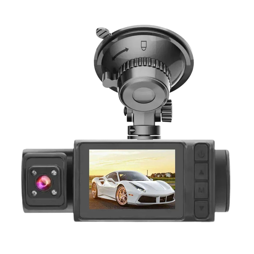 Auto Clear Driving Anself Multi-Language Rearview Video Dash Car Cameras Car Mirror Recording Recorder Recorder 3 Cam Safety Car 2in