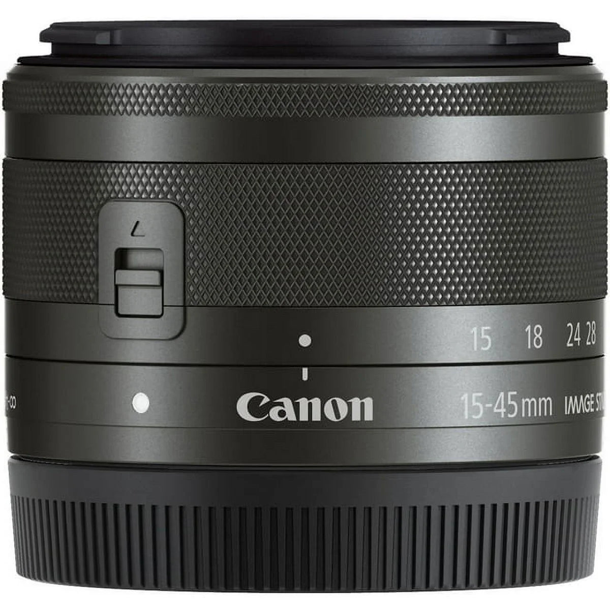Bundle - 15-45mm Canon EF-M f/3.5-6.3 Lens BuzzPhoto IS (Graphite) STM Basic