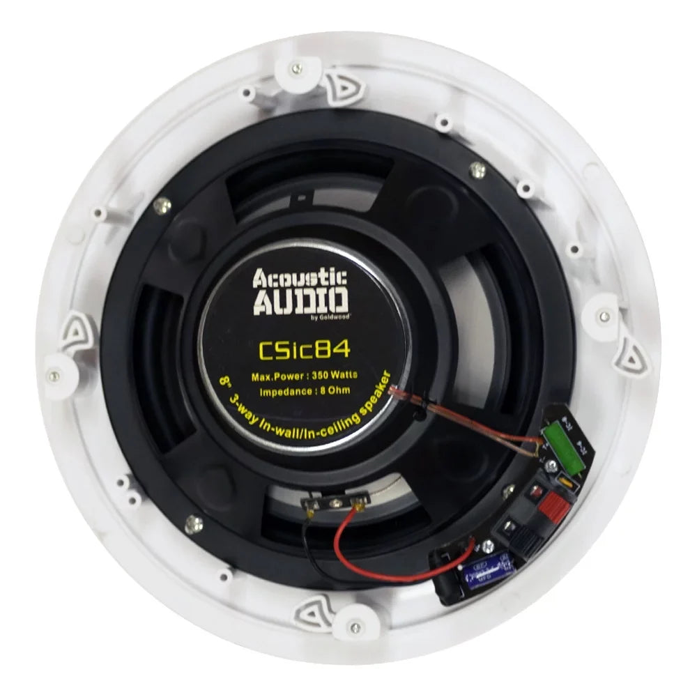 Pair Audio Acoustic Speaker Home Frameless 3 Ceiling 8" Pack 5 Way Speakers In Theater CSic84
