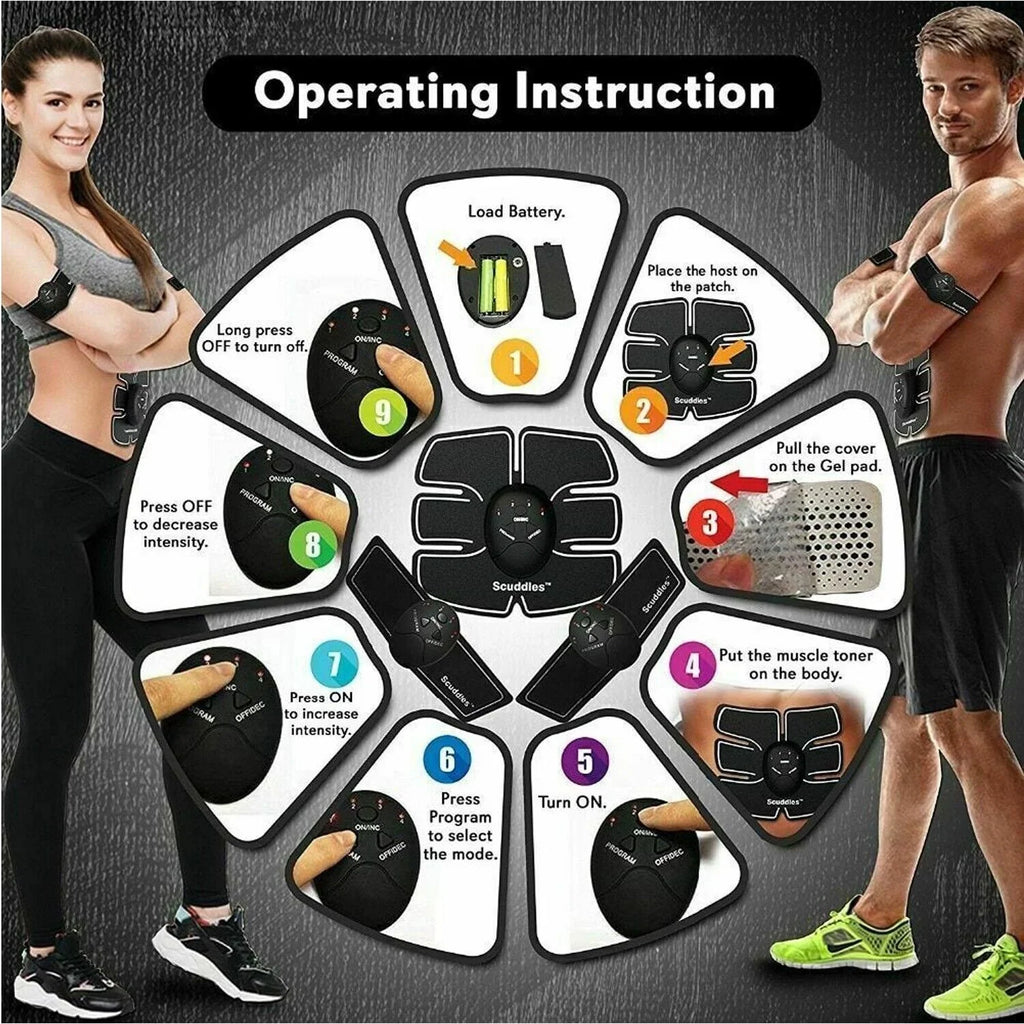 Burner Electric Toner Machine Belt Binder Muscle Gym Fitness Fat ABS Toning