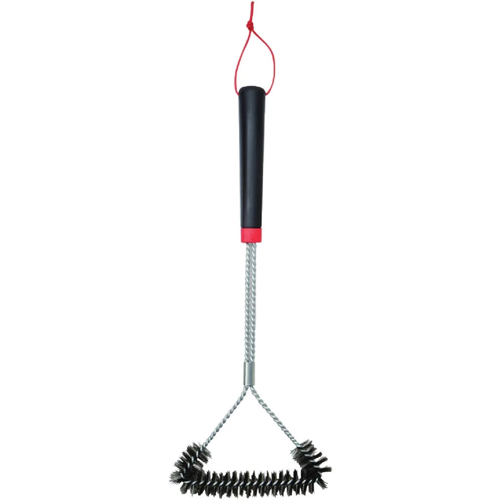 In. PK, 1 Stainless Cleaning Steel Grill 18 Brush Weber 3-Sided Bristles
