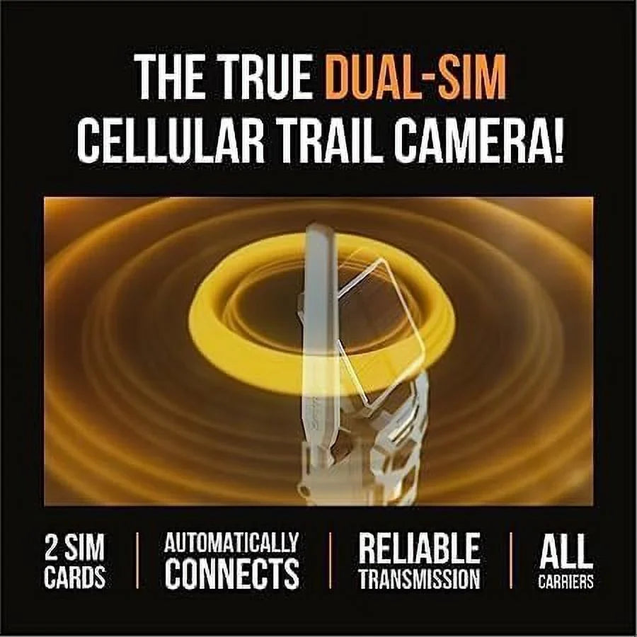 Strap Steel 100-foot Battery Panel, Backup Flash/Detection Battery, LTE Connectivity, Internal + SPYPOINT Solar Flex-S Optional Cellular Solar Reinforced Integrated Trail Camera Range,