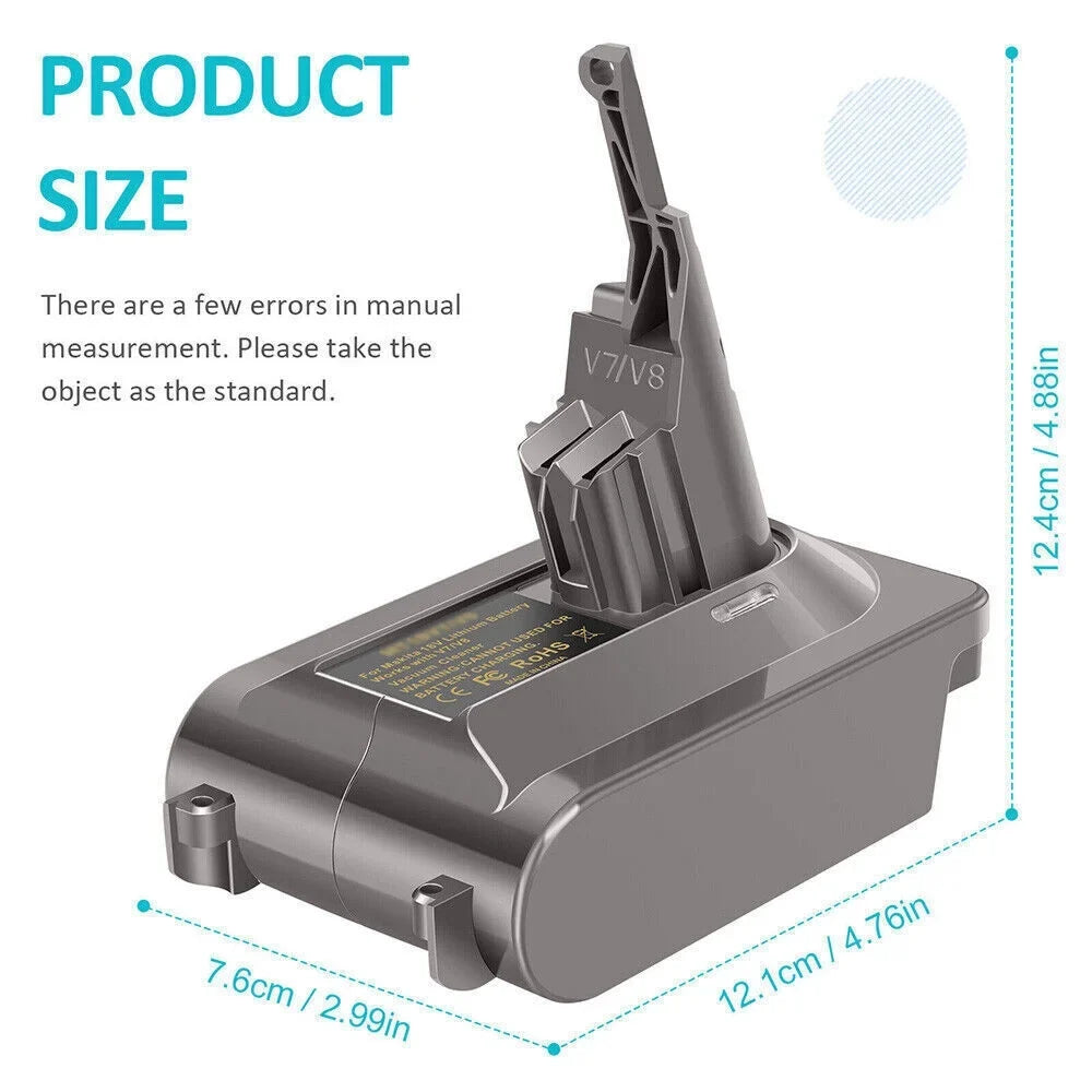 & V7/V8 Battery 18V for Hikoki Battery to Fluffy Adapter Hitachi Converter Motorhead for Dyson