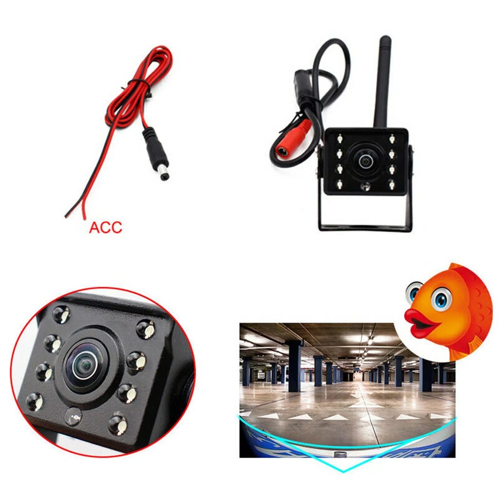 Monitor IP67 Truck Wireless Automobile Reversing Bus Reverse Backup Aumotop ~36V View HD , Car Rear Waterproof