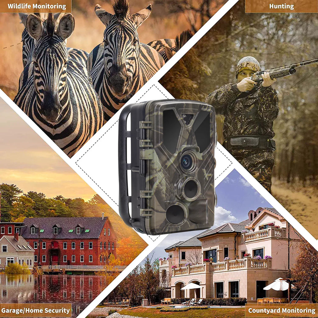 SuntekCam Card 36MP IR with Hunting Trail 4K Camera Night Vision HC-812A Wildgame Wildlife TF Monitors LED Waterproof 32GB Monitor Camera Trail Trail Hunting with