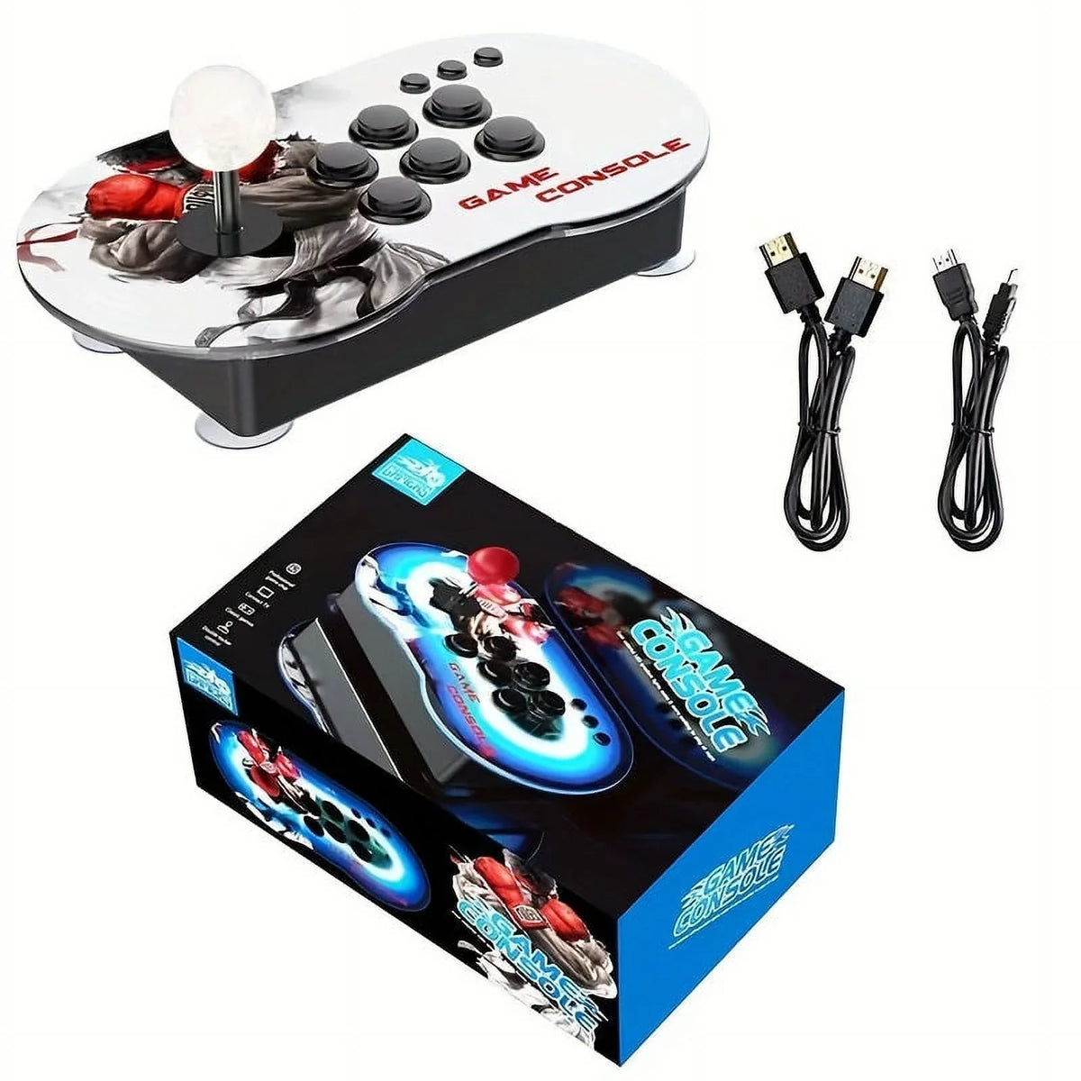 Stick, Wired Console, Game Support Video Wired CPS/GB/GBC/SFC/GBA/MD/PS1/FC TV Game Classic 2-in-1 HD Rocker Monitor Home On Box, Home Game Console Double Controller Game