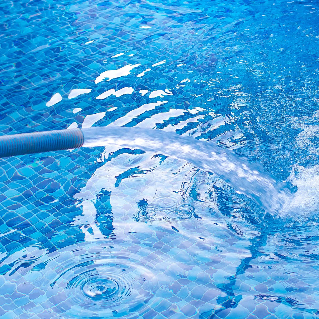 Reinforced ID Hose Discharge 65mm Lightweight 49ft Swimming PVC Hose Backwash Pool Flat for Lay