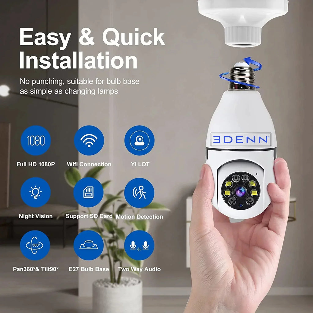 i-defend bulbs Edenn security 3 pack camera