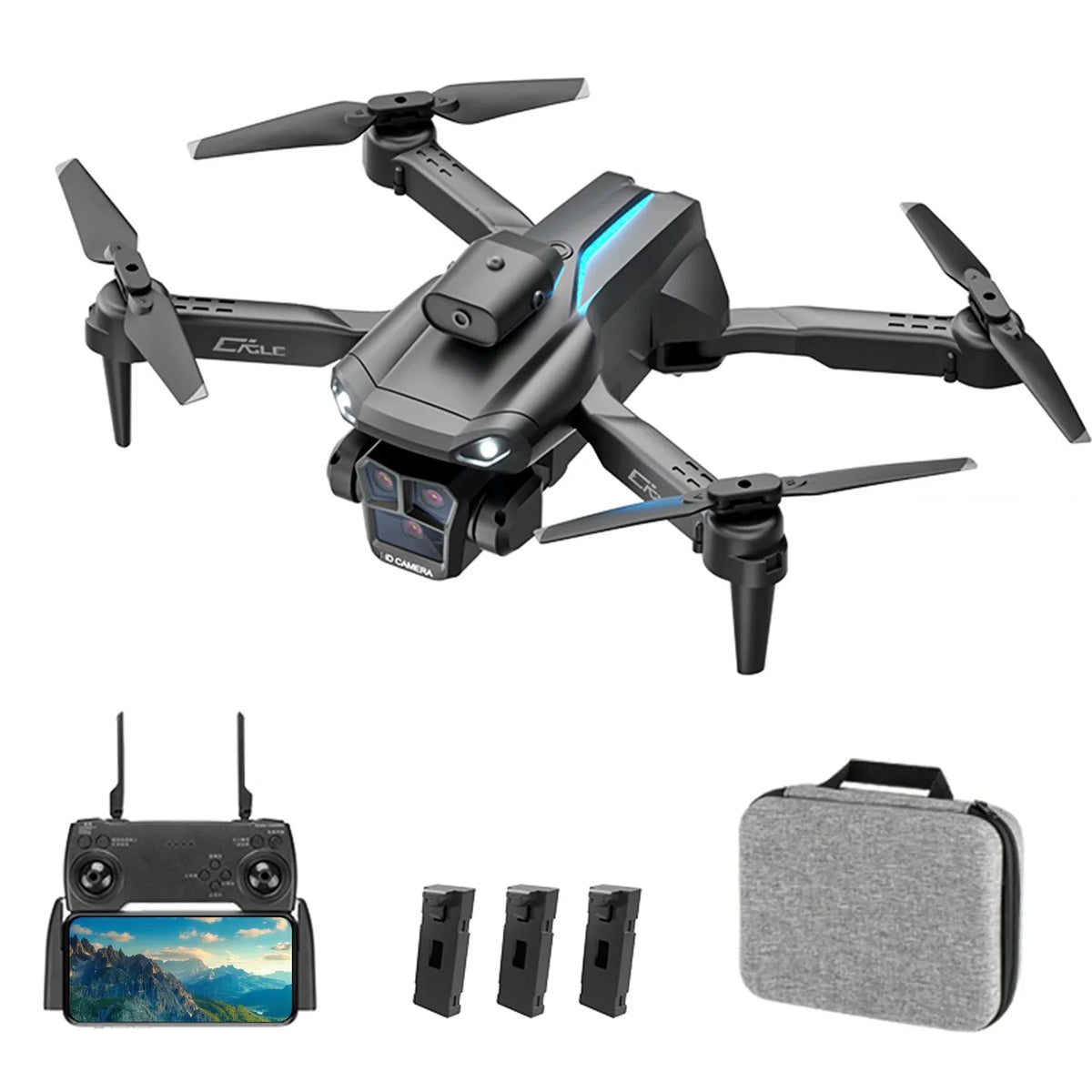 Avoidance Bottom 2 Obstacle 5GWiFi 4K Camera with Control Bag Follow Flight Camera Meterk Camera Battery 3 Front FPV Remote Gesture Trajectory 3 Storage Flight Package Photography