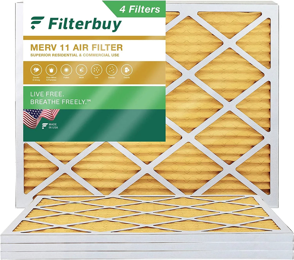 MERV Air AC 25x32x1 (4-Pack) Filters Furnace 11 HVAC Filterbuy Pleated