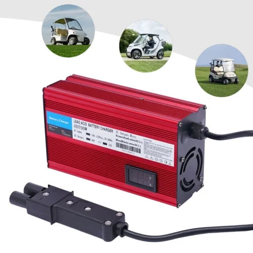 Charging Pin Battery Amp Trickle Golf 12 Plug Mode Charger Barrel Cart 48 2 Volt