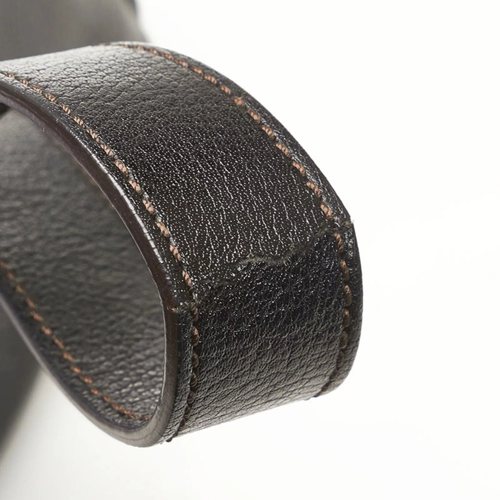 leather Pre-Owned handbag bag CARTIER shoulder (Fair) brown Cartier ladies