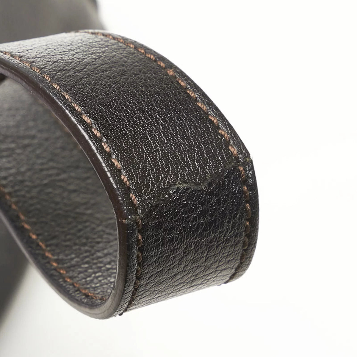 leather Pre-Owned handbag bag CARTIER shoulder (Fair) brown Cartier ladies
