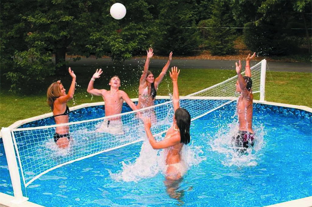 '- Game Pool Swimline Above Blue Combination Ft. and and Ground Volleyball 30 Basketball White