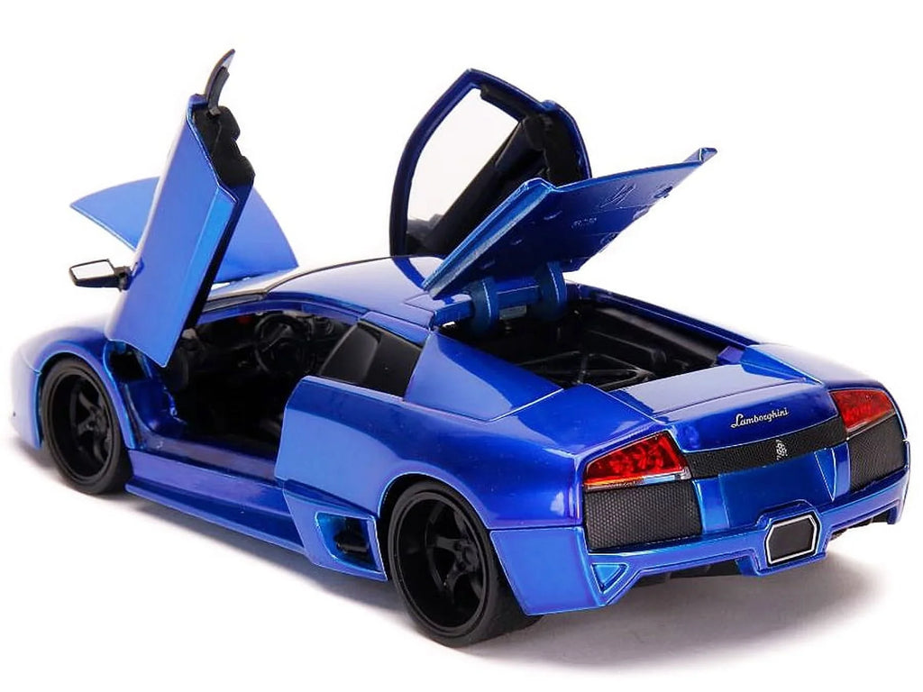 Diecast Spec Hyper Lamborghini Blue Car, Murcielago Model Jada 32279 LP640 Scale Candy 1-24