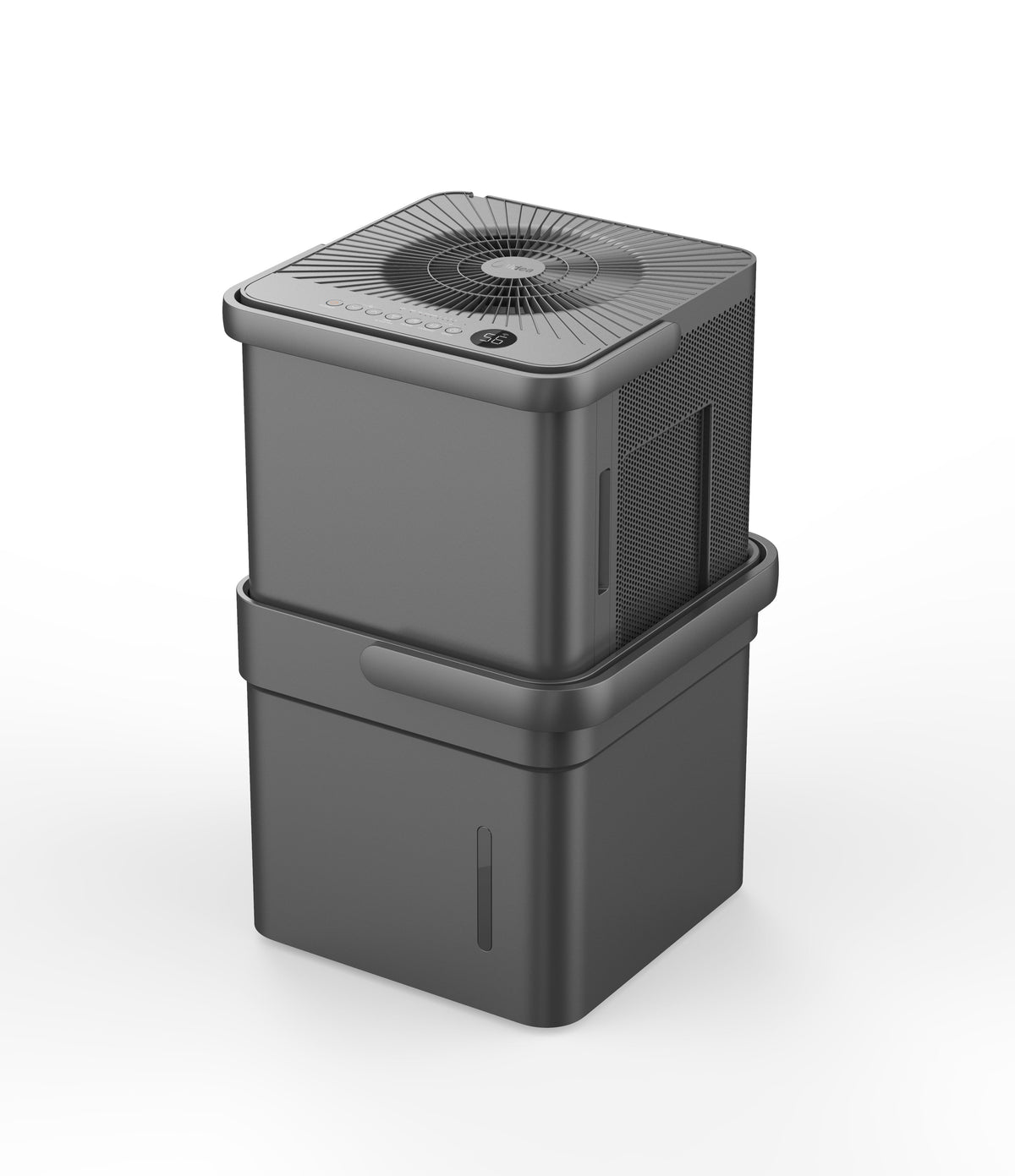 Sq. Smart Cube to Gray 3500 Dehumidifier, up Compact Ft., Midea 35-Pint