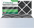 8 with AC Carbon Eliminator Odor Activated Furnace Filters MERV Filterbuy Air 12x25x1 (12-Pack) Pleated HVAC