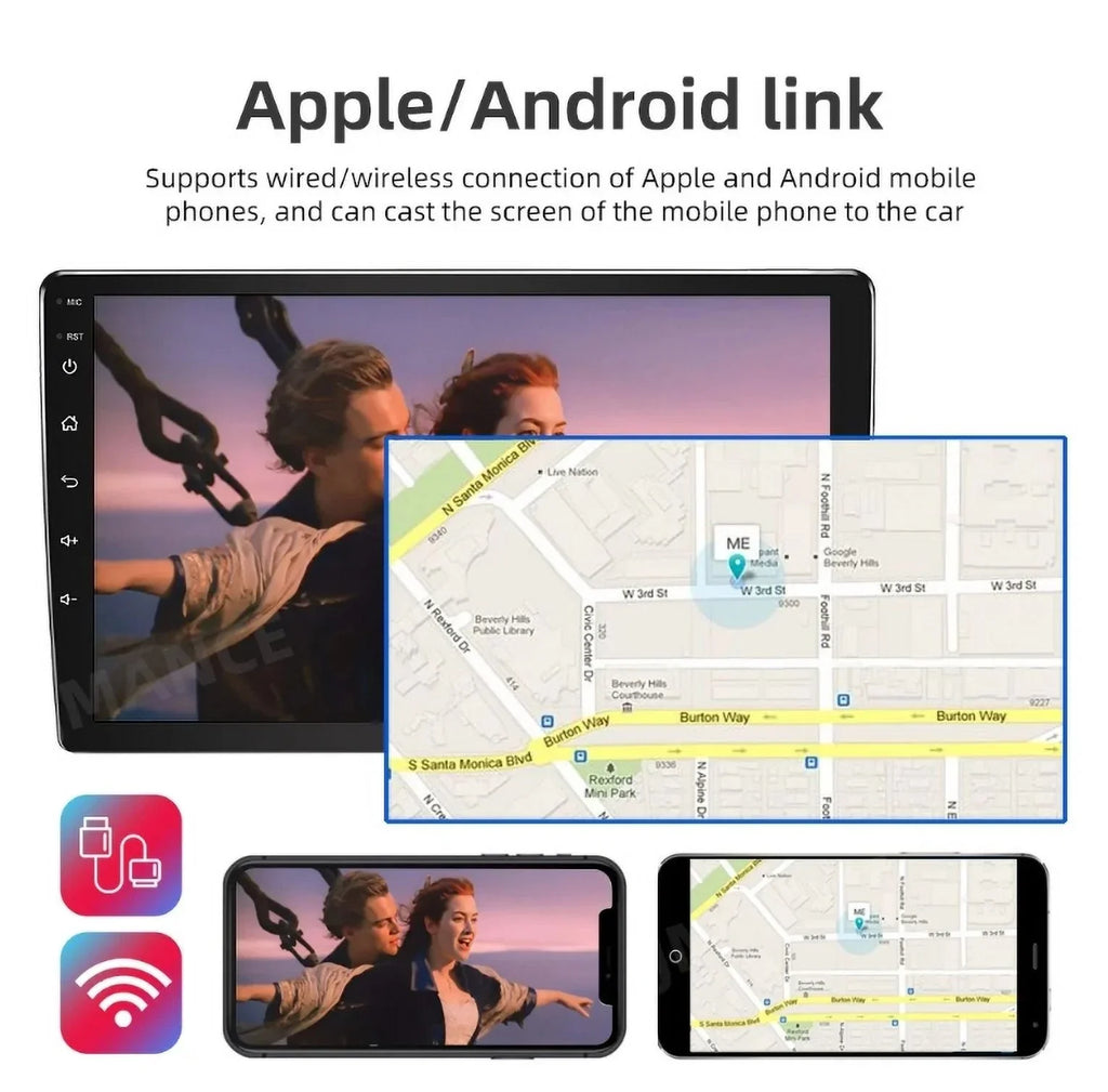 2+32G, GPS Carplay Honda Stereo Auto Video Accord Camera Black 12 WIFI 1280*720 Android Car Backup Radio Player Wireless for 2008-2013 Android 8 SWC Screen Navigation 10.1" Support
