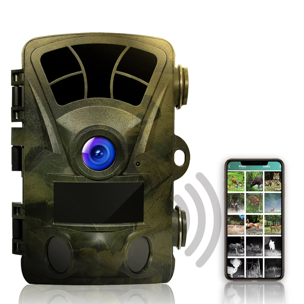 Rexing CMOS Trail for Surveillance 4K H2 Outdoor, Camera Sensor Wi-Fi Motion Cam W/ 20MP Hunting
