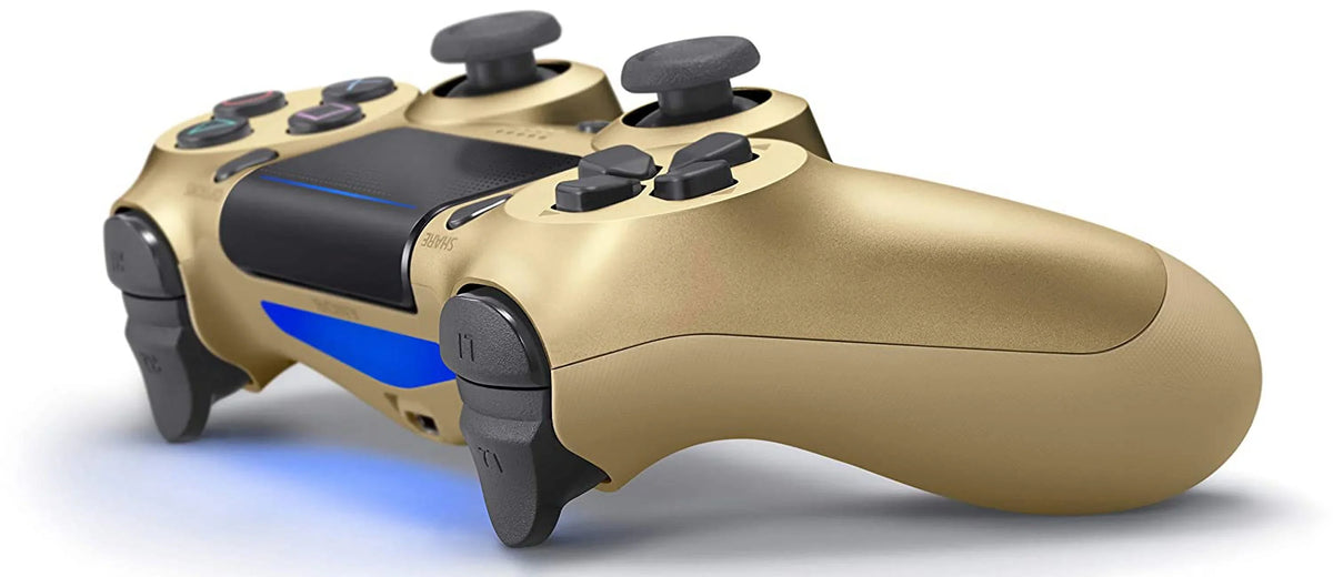 Controller BOLT For + Black Bundle. Gaming Dual Wireless PS4 Gold Pre-Owned Shock Console Like AXTION New) Controller PS4 (Refurbished: for Chatpad Sony