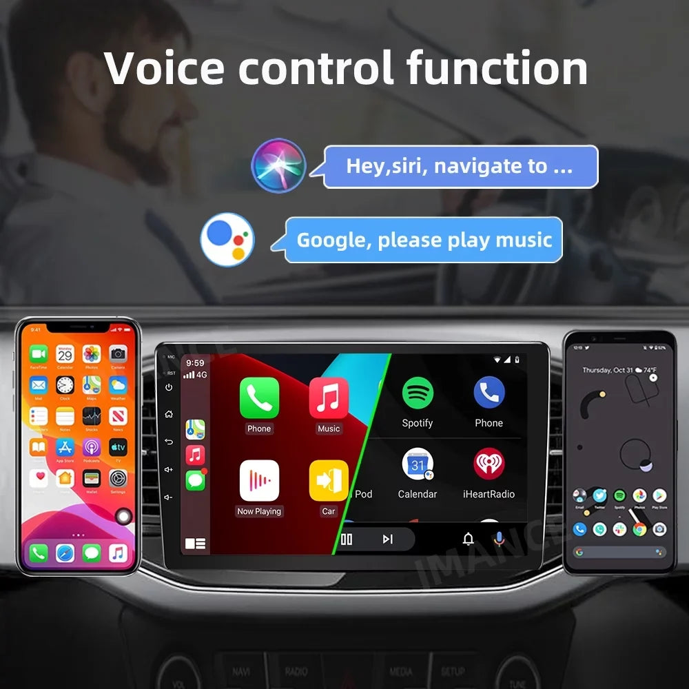Inch Car Stereo 2+32G For Auto Bluetooth Android Toyota Support Radio, with Screen Link WiFi GPS Sienna Car Radio CarPlay Android 2011-2014 Mirror Roinvou Wireless Touch 9