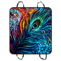 Pet Colorful Design Mat Peacock inches Hammock For Car Trunk Dog Cars Cover Mat GCKG Seat SUV 54x60 Trucks and Seat Cargo Mat Car