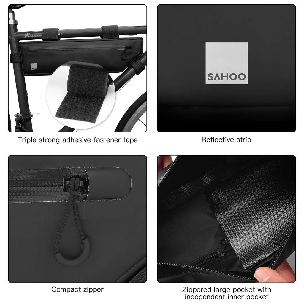Pouch Bike Pack,Tube Bike MTB M Under Frame Frame Bike Bike Frame Road Road SAHOO Tube Waterproof