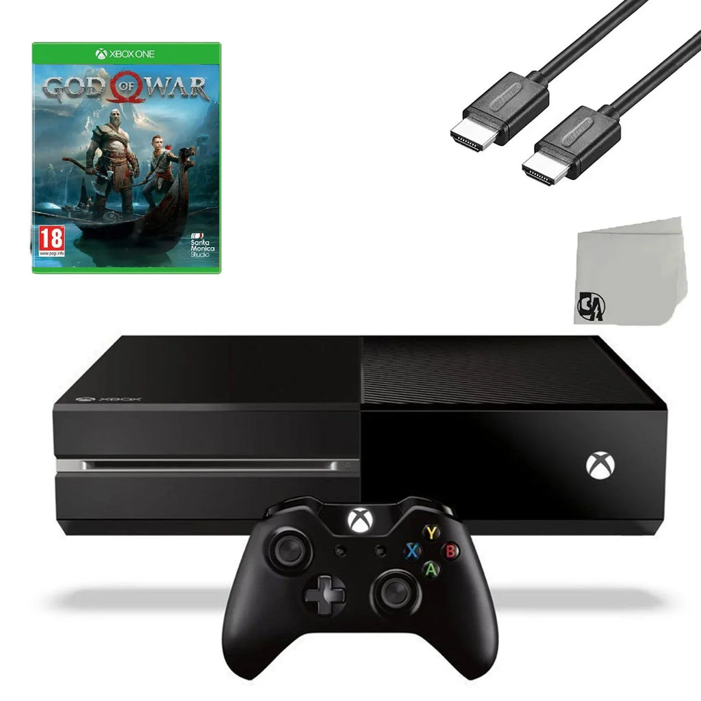 Game Of Original Gaming HDMI One New 500GB Bundle BOLT Microsoft God Like Cable Console With Black Xbox War AXTION