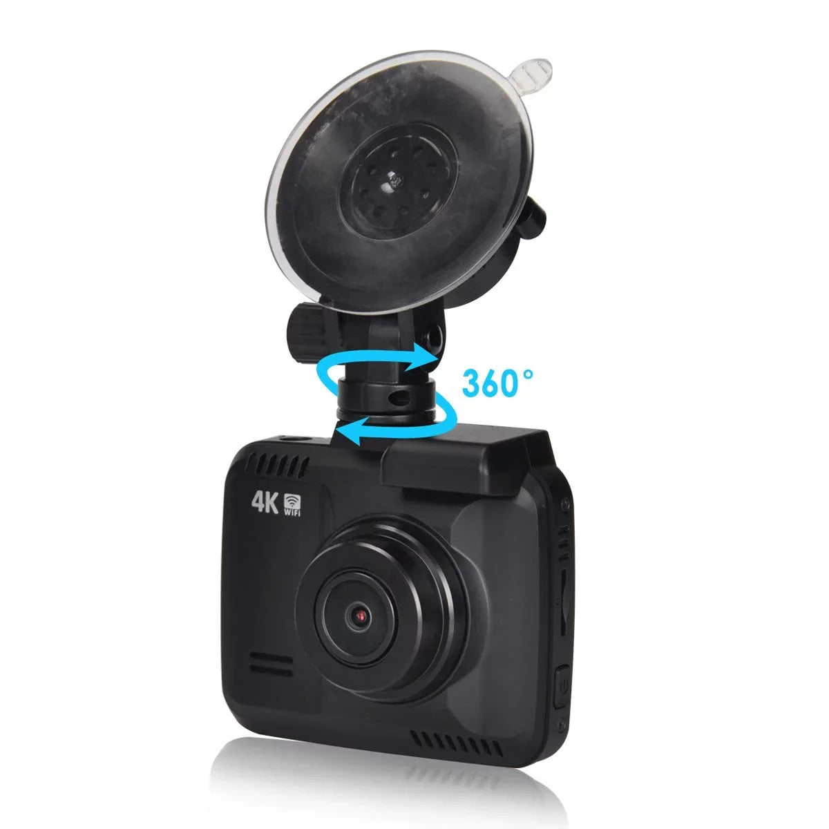 App Cam, G-Sensor, Record, Loop 2160P Motion WDR, Novatek Cam Car Dashboard Iseebiz Detect, Chip, 24FPS View, Parking Dash Wide Mode Built-in GPS, WiFi 150° Driving Angle, Recorder