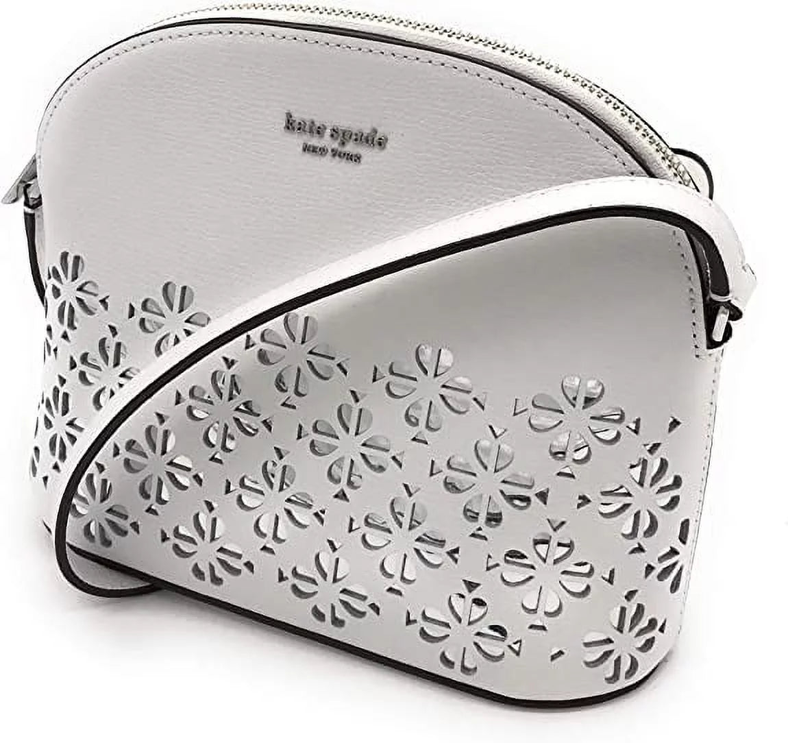 perforated white CROSSBODY Kate DOME Spade sylvia MEDIUM optic