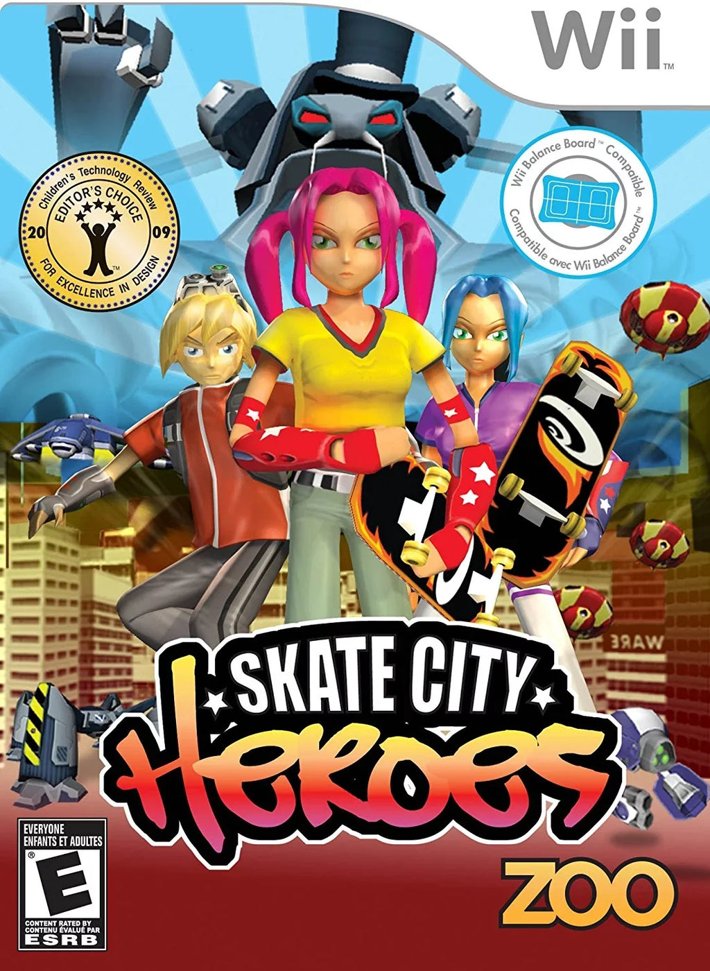 Skate Wii Heroes City - Nintendo