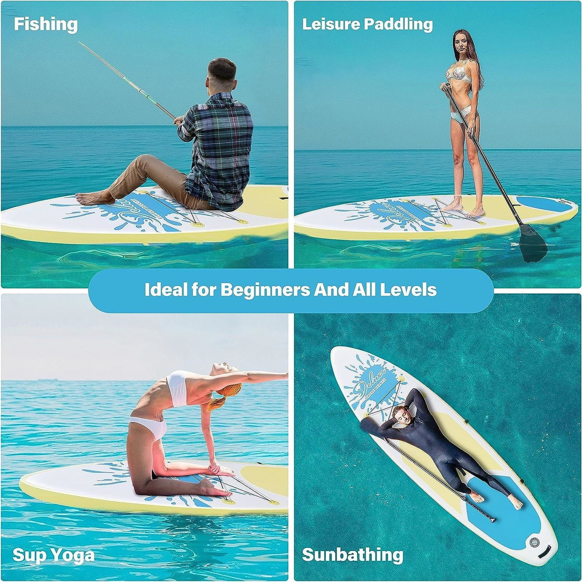 board 27.55 stability - and water! paddle kit the 1 - Board Inflatable Deluxe Paddle ultimate Up - balance on Discover Pink Stand