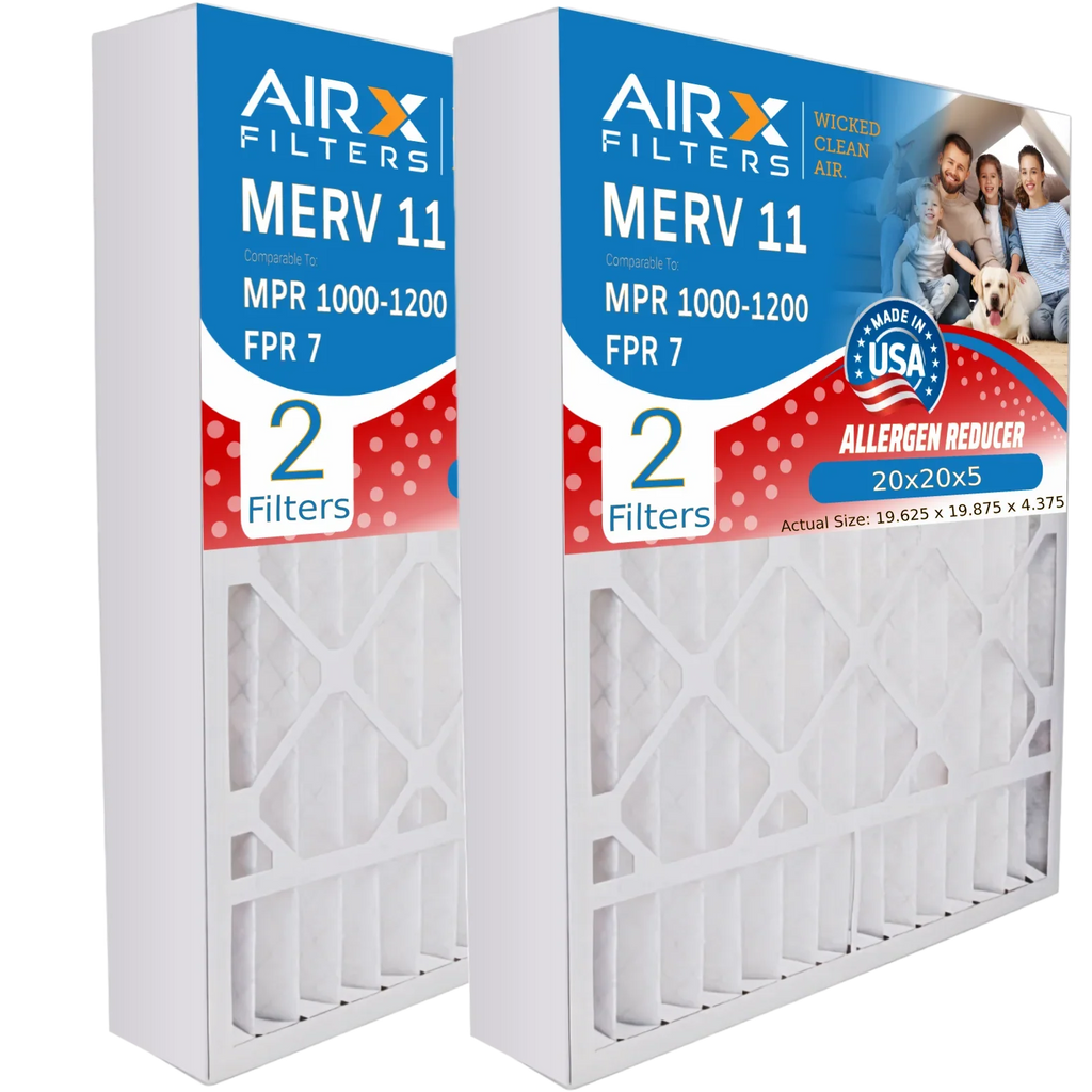 FILTERS CLEAN & to with 2 AIR. Filter 1000, AIRX Pack Compatible MERV Filter FPR X0585 11 by 20x20x5 Lennox WICKED Comparable MPR Air Air MPR 1200 7