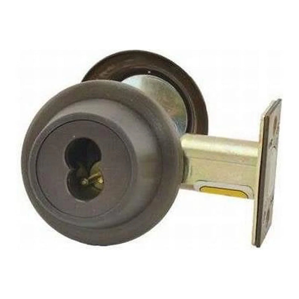 Pin Stanley Bronze Rubbed Single 7 Less in. Series Deadbolt 8T Strike Cylinder Backset Standard Best Oil Core, 2.75