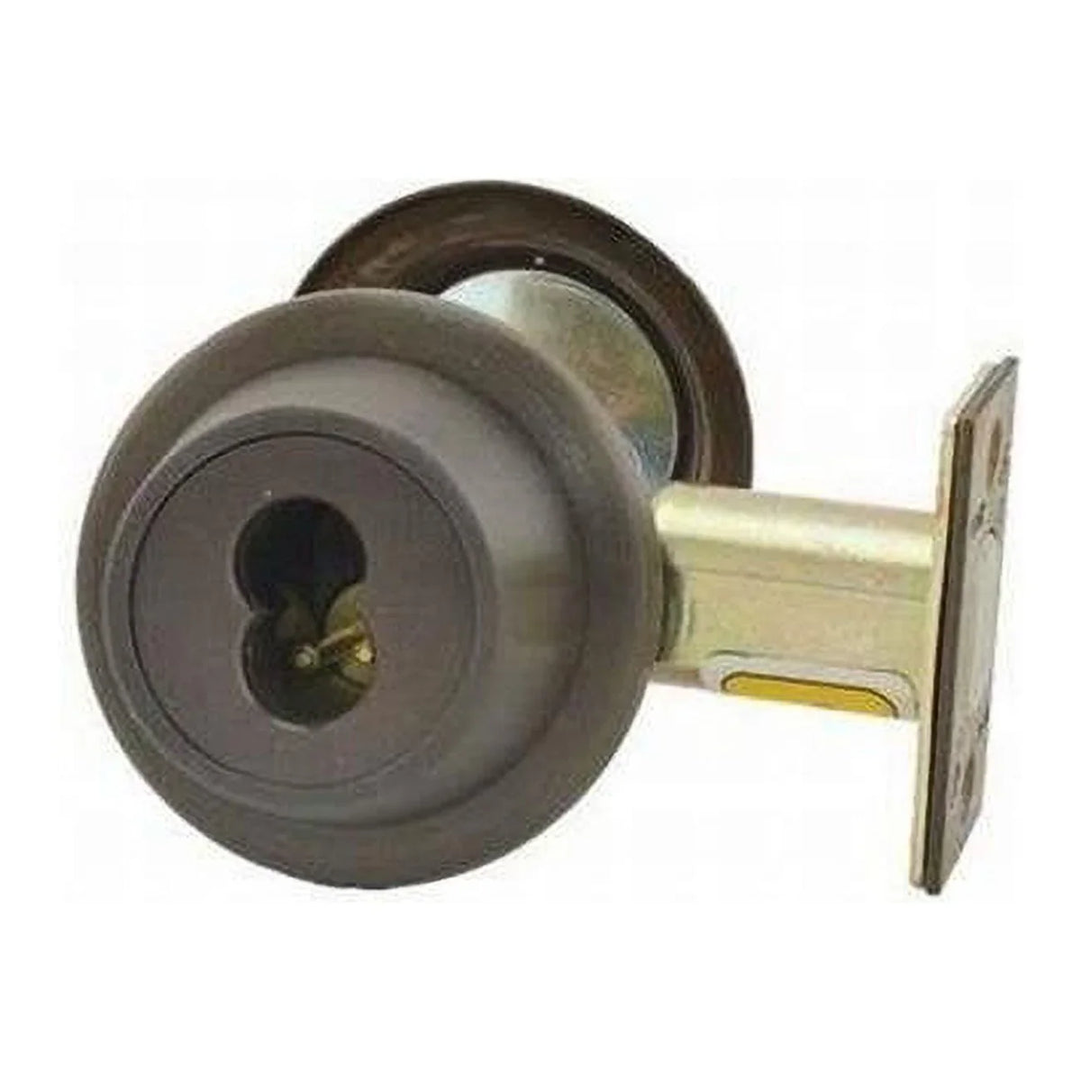 Pin Stanley Bronze Rubbed Single 7 Less in. Series Deadbolt 8T Strike Cylinder Backset Standard Best Oil Core, 2.75