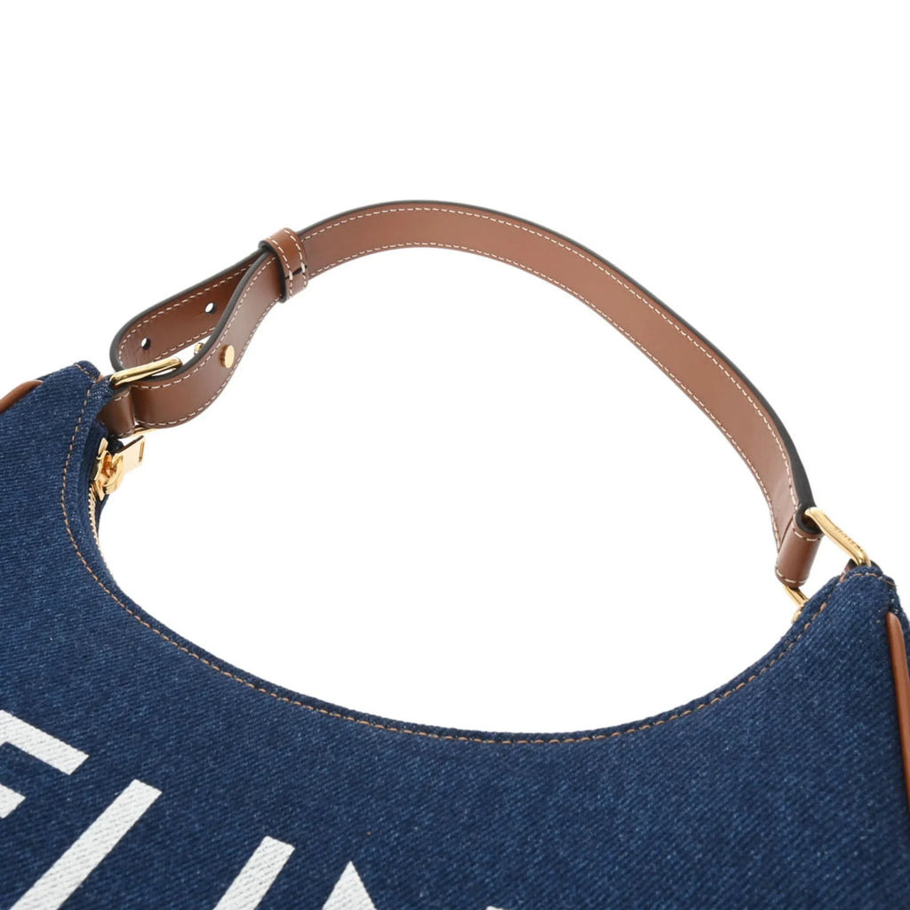 Pre-Owned (Like New) Ava Handbag 193952DKA Leather CELINE Women's Blue Denim