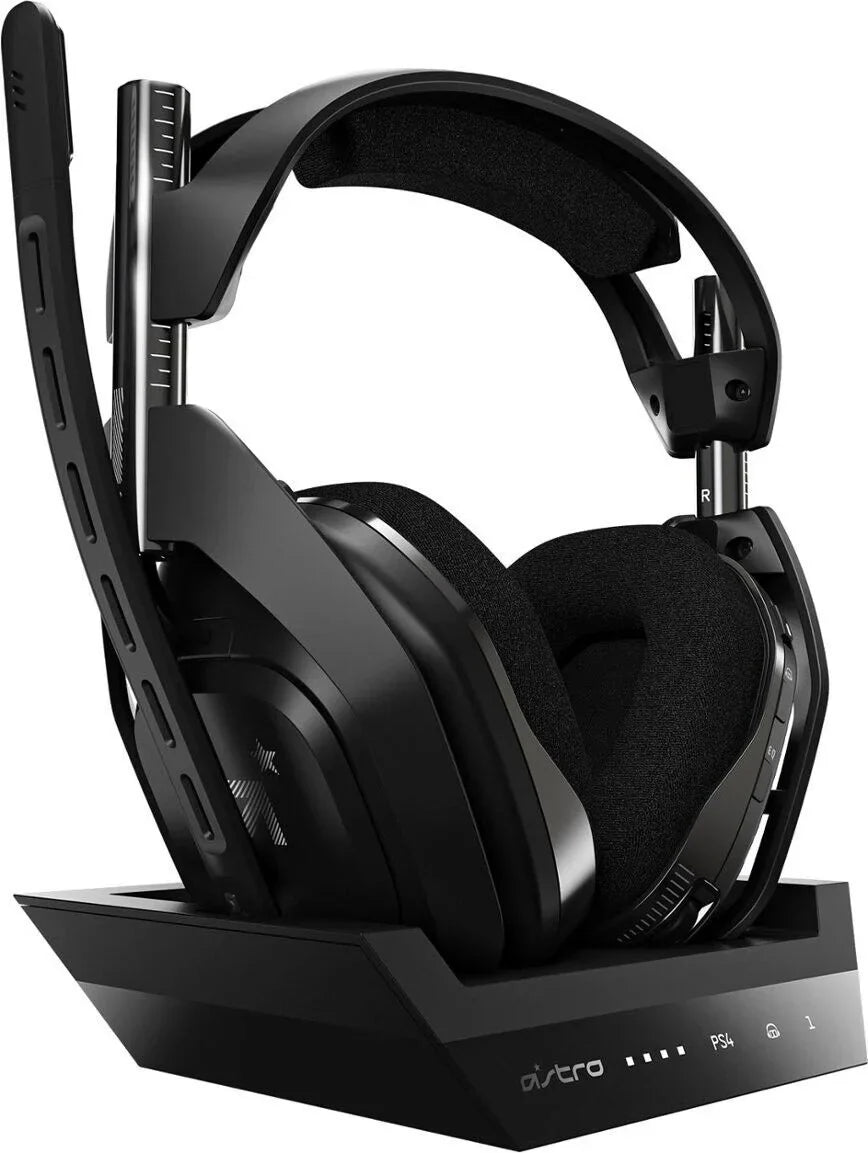 Black - PS5 - Base Gen 4th Preowned MAC PC A50 Wireless Station + Astro PS4 Gaming Headset