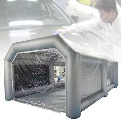System Booth Inflatable w/ Mobile Filter MIDUO Tent Car Cabin Spray Portable Air Paint
