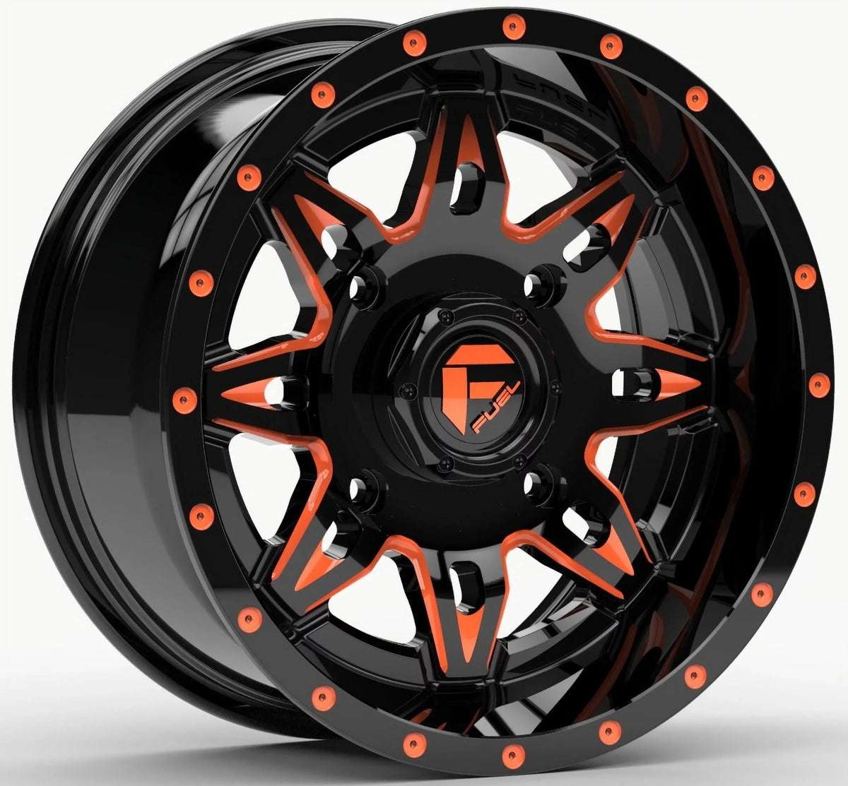15" Tires Orange Ranger Sportsman RAZR RZR XT Lethal Wheels 33" Fuel