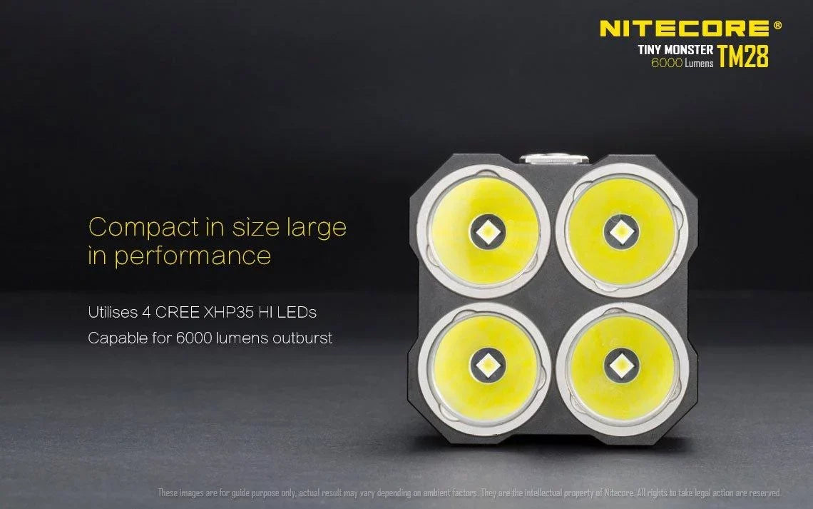 Pack: P12 the can or and home Searchlight be go Outdoor TM28 Recharged Value New Flashlight -Both Nitecore on at