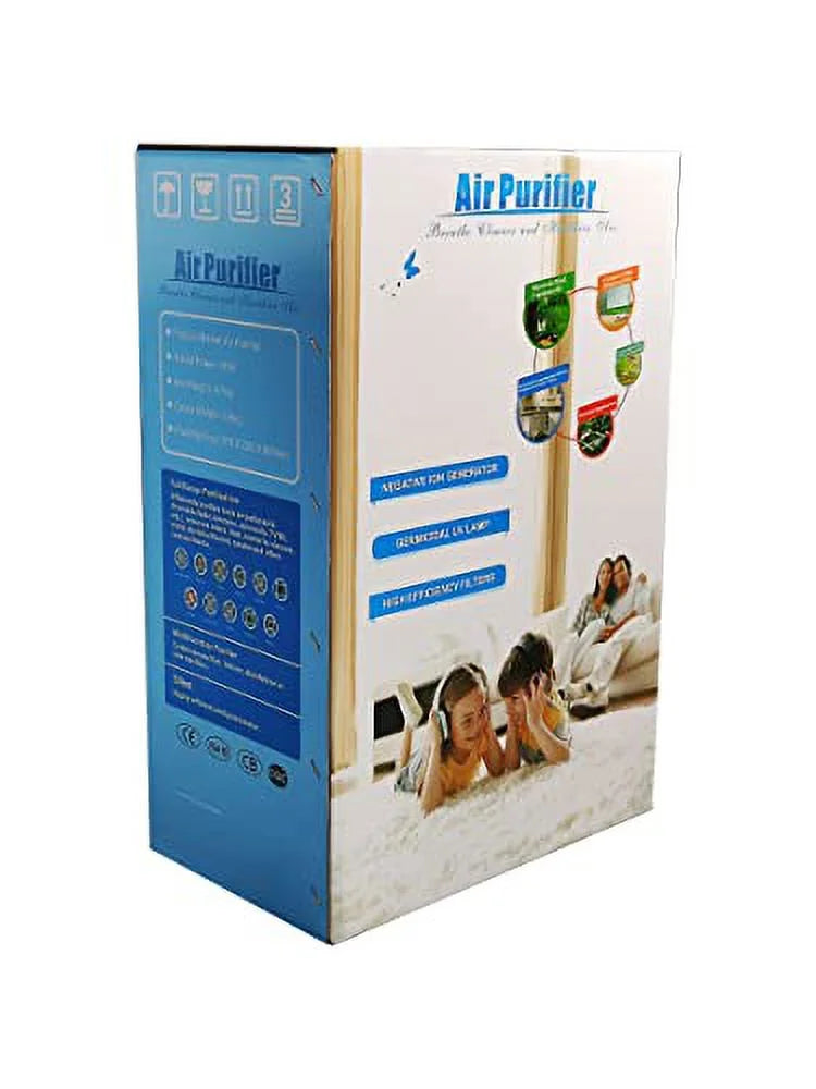 Coverage True HEPA - ft Remove 322 Filter Allergens, - Air Pollen, Purifier Safely sq Odor Pora to Dust,