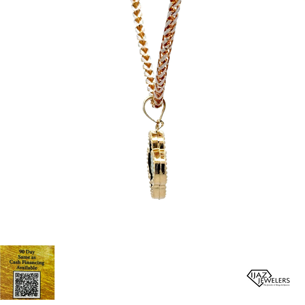 Malachite Charm VC 10K Gold Inspired