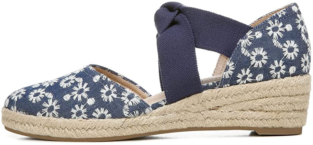 Flip Sandals LifeStride 8.5 W Blue/White Kascade Women's & Size Flops