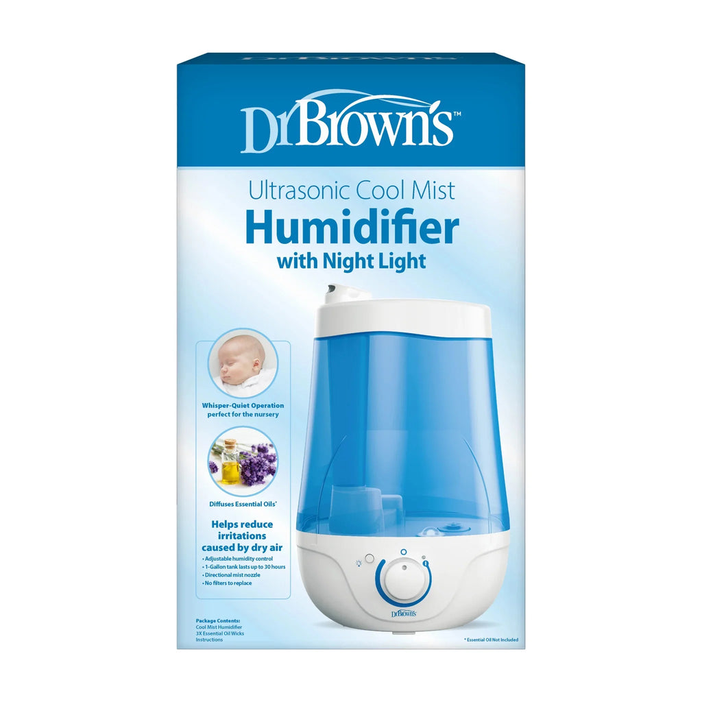 Light, Diffuser Optional Dr. Night and for Nursery Baby Mist Brown's Ultrasonic with Cool Humidifier