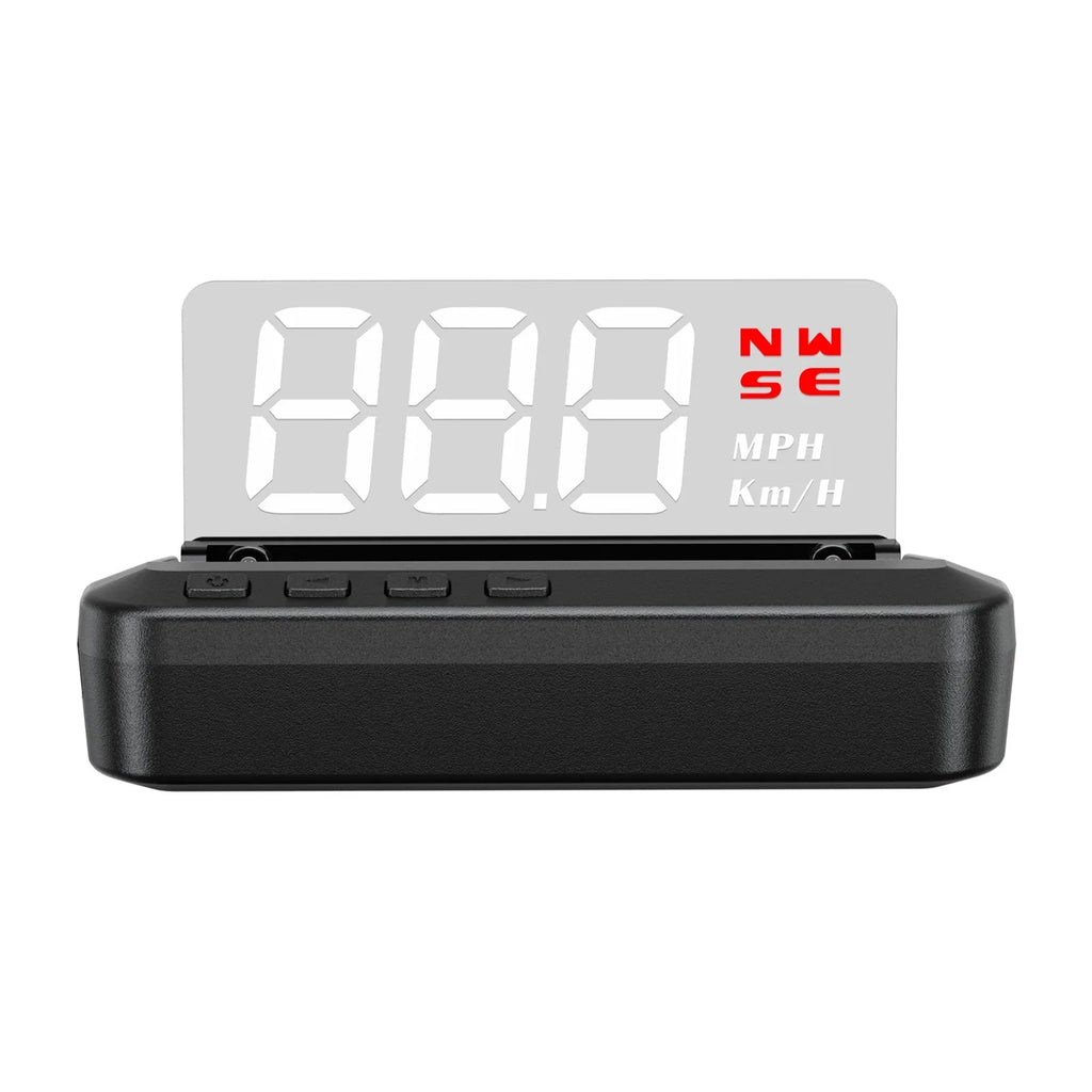 Head-Up (HUD) Alarm, System and Driving Screen Overspeed Dual with GPS Dual Display, - Fatigue Digital Display Car Speedometer, Alarm