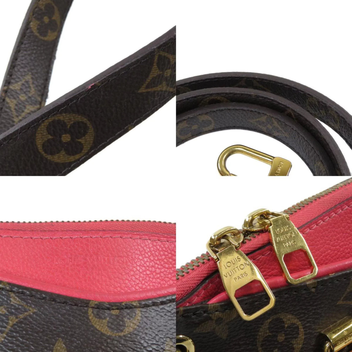 Canvas (Good) Pre-Owned Vuitton Louis Pallas Monogram Ladies M41734 BB Handbag